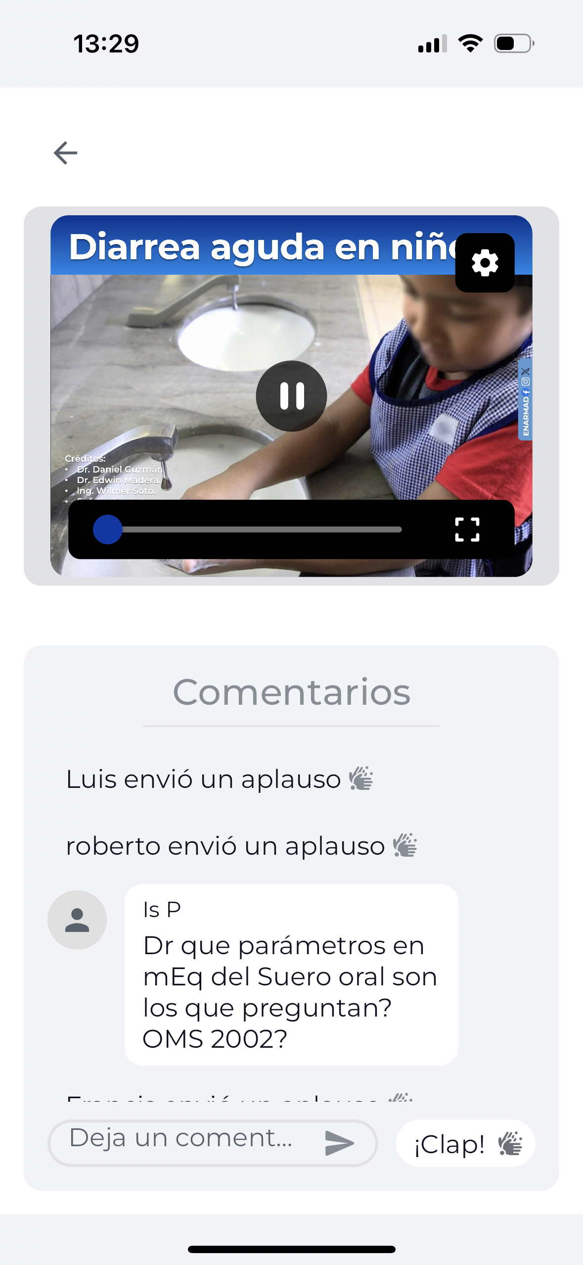 3.Pantalla de videos móvil